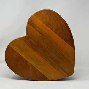 Handmade Heart Shaped Wooden Thread Spool Holder Sewing Storage Box Haberdashery
